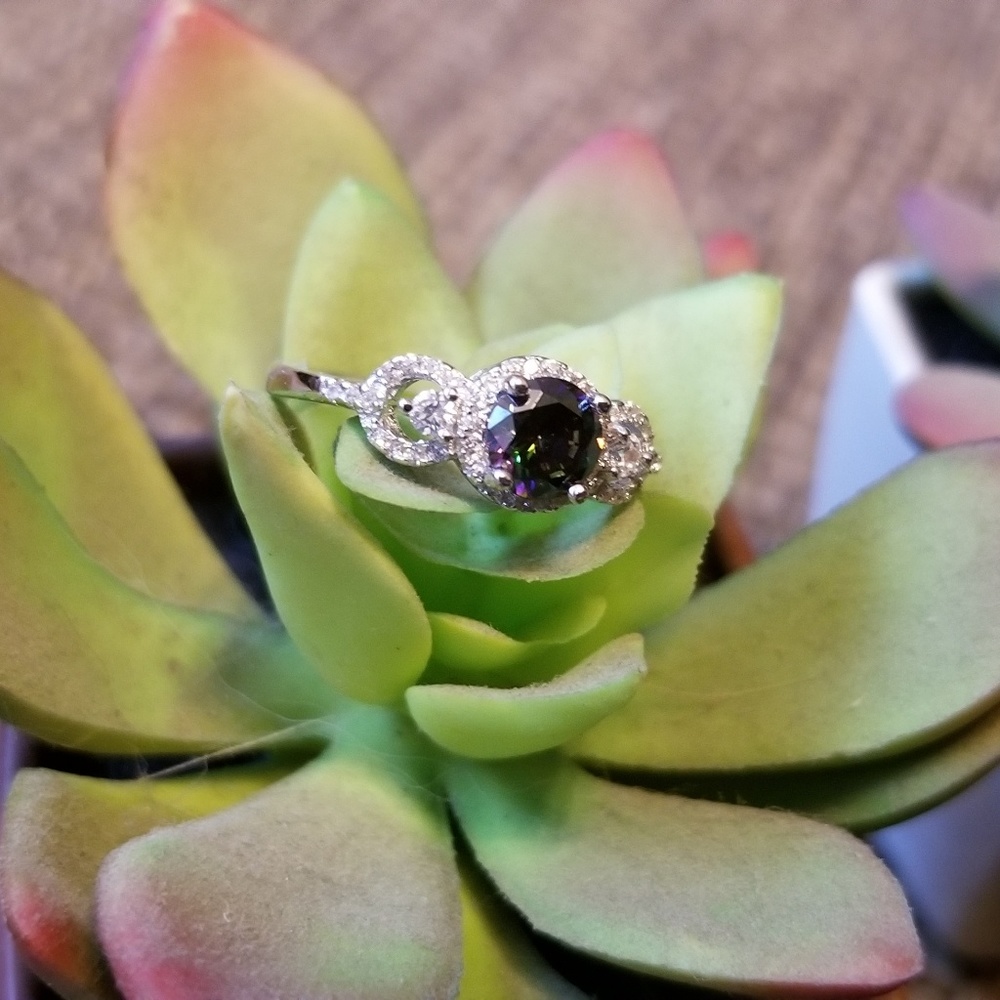 Mystic Topaz CZ Ring